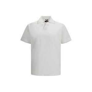 MooRER White Cotton Polo Men's Shirt